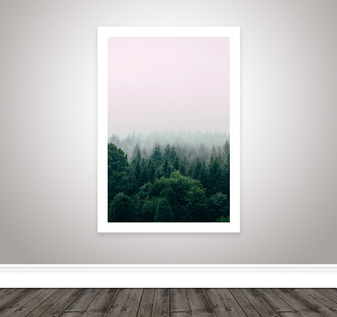 Foggy Forest Print